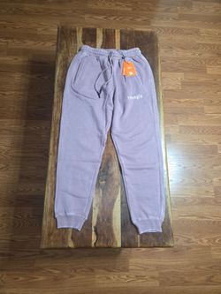 YoungLA Men's Pink Washed Drawstring Sweatpants.  Size Large