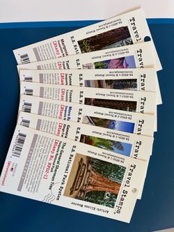 Travel stamps stickers