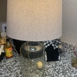 2 Glass Lamps 