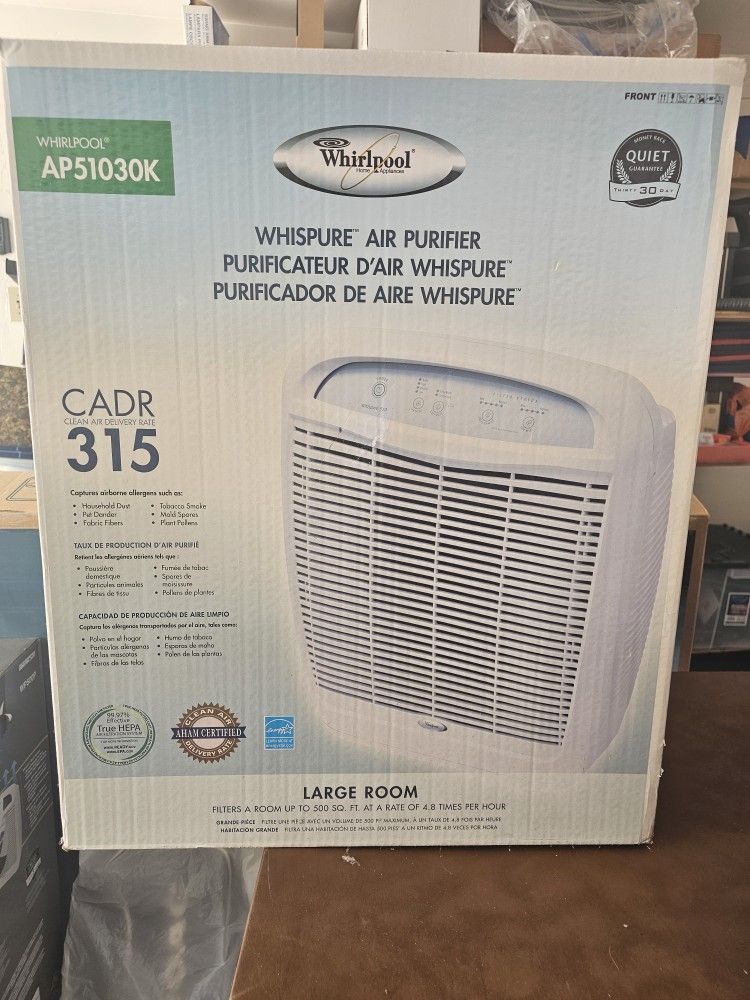 Whispered Large Room Air Purifier CADR 315