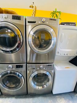 Lg stainless steel washer and dryer