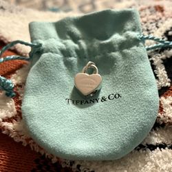 Tiffany & Co. Sterling Silver Heart Padlock Charm — Retired early 2000s