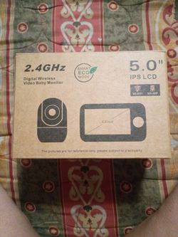 2.4 GHZ digital  wireless video baby monitor  5.0 IPS LCD
