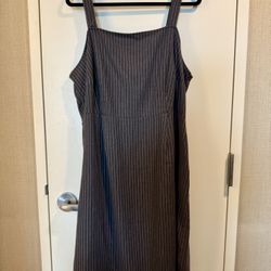 Ava & Viv Pinstripe Midi Dress 1X