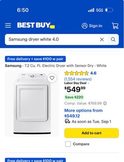Samsung washer and dryer