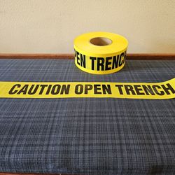 Caution Open Trench Tape