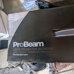 Pro Beam Indoor/ Outdoor Projector W/ Screen