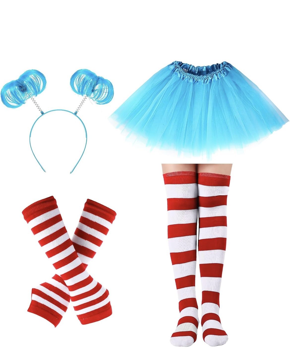 3 Piece Tulle Tutu Costume Set for Women