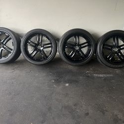 20” Concept One Black Rims & Tires