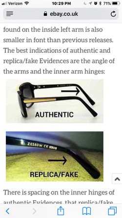 Real vs fake. How to authenticate Louis Vuitton Evidence sunglasses 