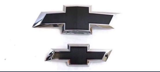 2021-2026 Chevrolet Tahoe Suburban Black Bowtie Emblem Kit Front & Rear