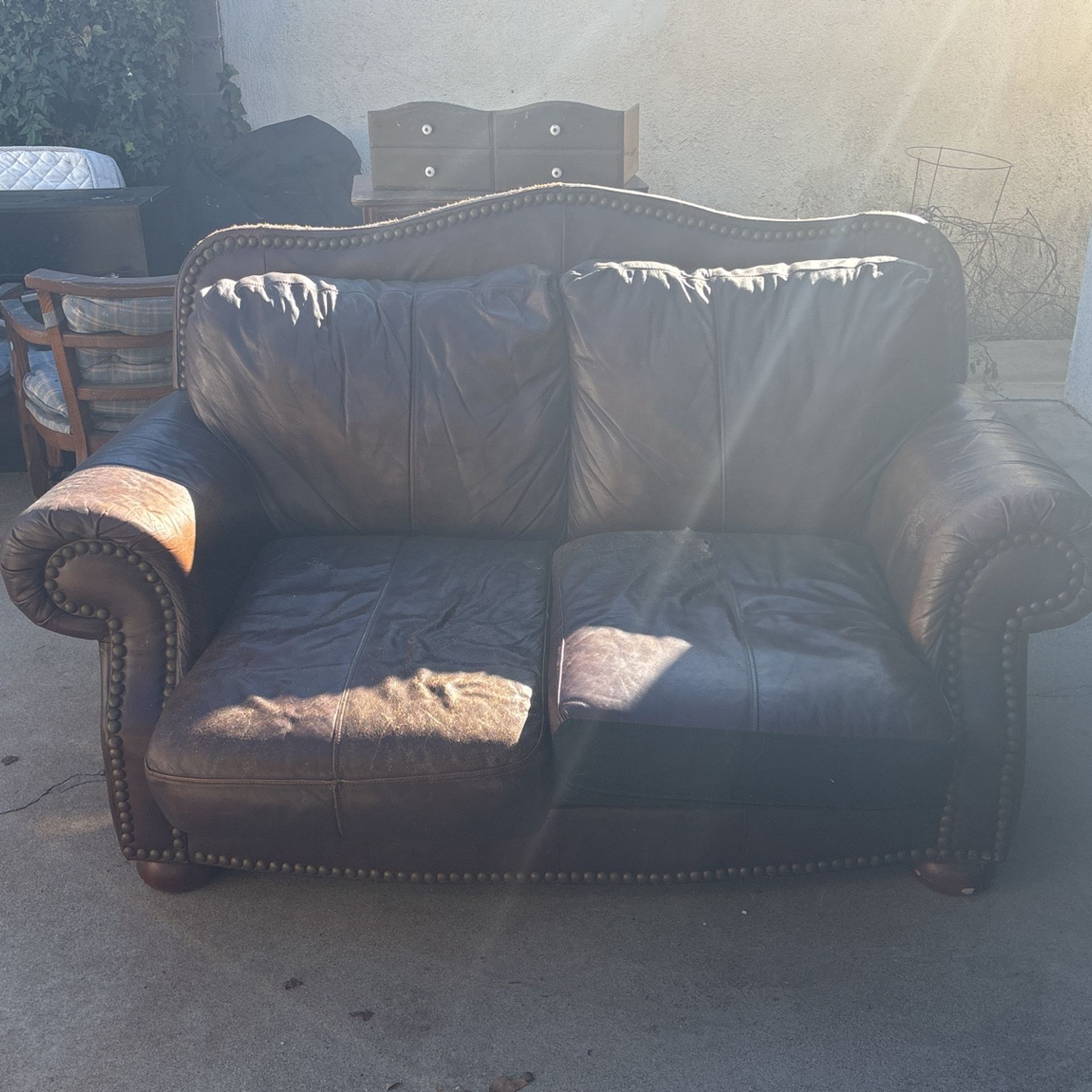 Leather couch