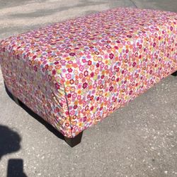 Floral Patterned Ottoman