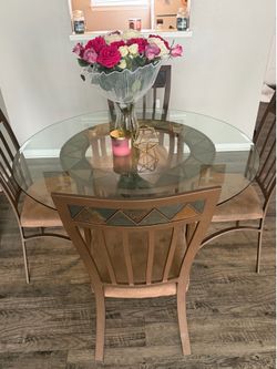 Dining room glass table