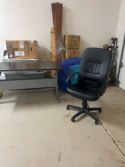 Desk and chair