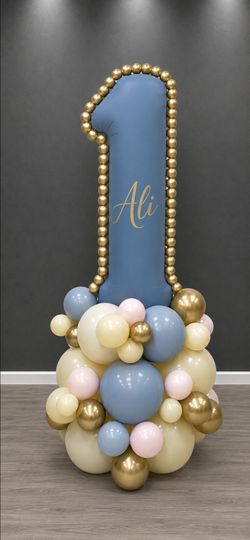 🎈 Vertical Balloon Number Stacks 🎈
