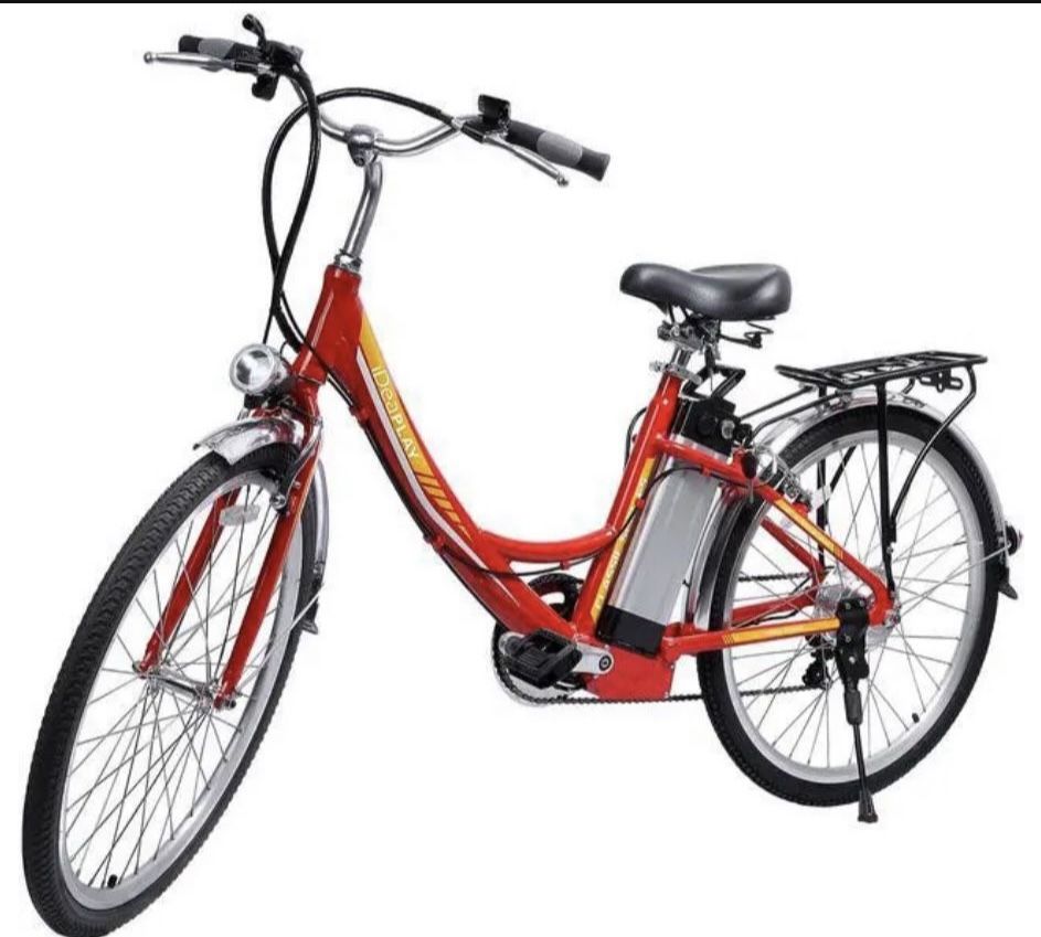 iDeaPlay Electric Bike 24, 250W E-Bike for Women with 3 Riding Modes, Electric Bicycle with Removable 36V 8.0Ah Lithium Battery, 20mph Adult Electric 