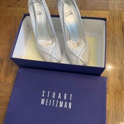 Stuart Weitzman Silver Heels