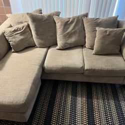 Couch With Decorative Pillows 