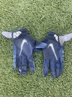 navy blue nike vapor football gloves 