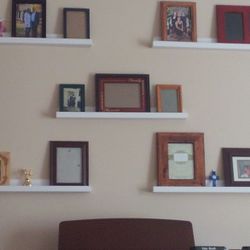 Picture Frame Shelves Hand Made.