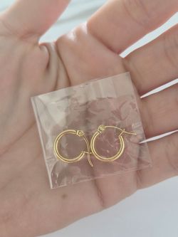 Argollas oro laminado