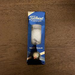 NEW Titleist #1 Ball In Golf NXT Tour White Golf Balls Pack of 3 Game Control