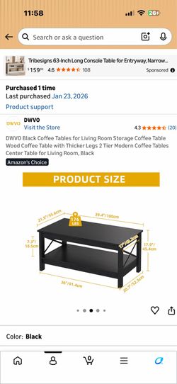 Coffee table