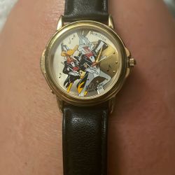 Daffy duck and Bugs Bunny vintage Arbitron watch