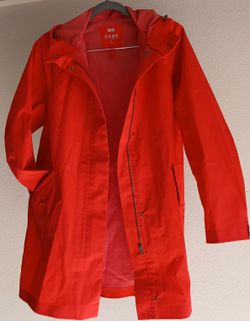 Uniqlo Blocktech Parka - Red - Windproof & Water-Repellent Sz S 📸