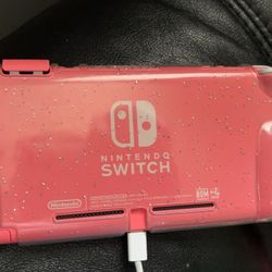 Pink Nintendo switch Lite W/ Case 