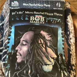 50 x 60 micro raschel fleece throw bob marley Blanket 