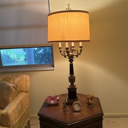 2 Neoclassical 4 Light Gorgeous Lamps