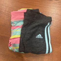 Girls Size 5-6 Adidas Gymboree Activewear Capris