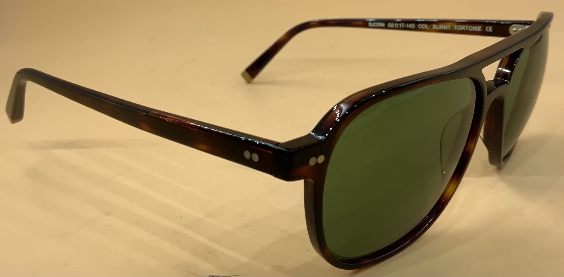 Moscot Spirit NYC D.esigner Bjorn Burt Tortoise 58mm Su.nglasses