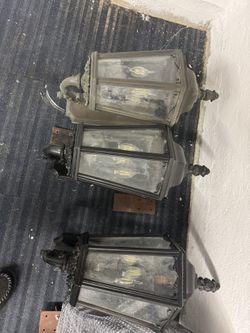 3 Outdoor Wall Porch Lights