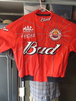 Vintage NHRA  Kenny And Branden Bernstein Signed Budweiser Jacket
