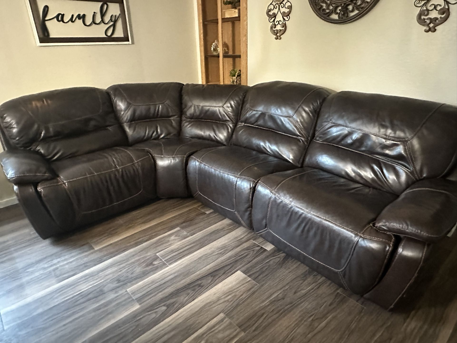 Reclining Leather Sectional