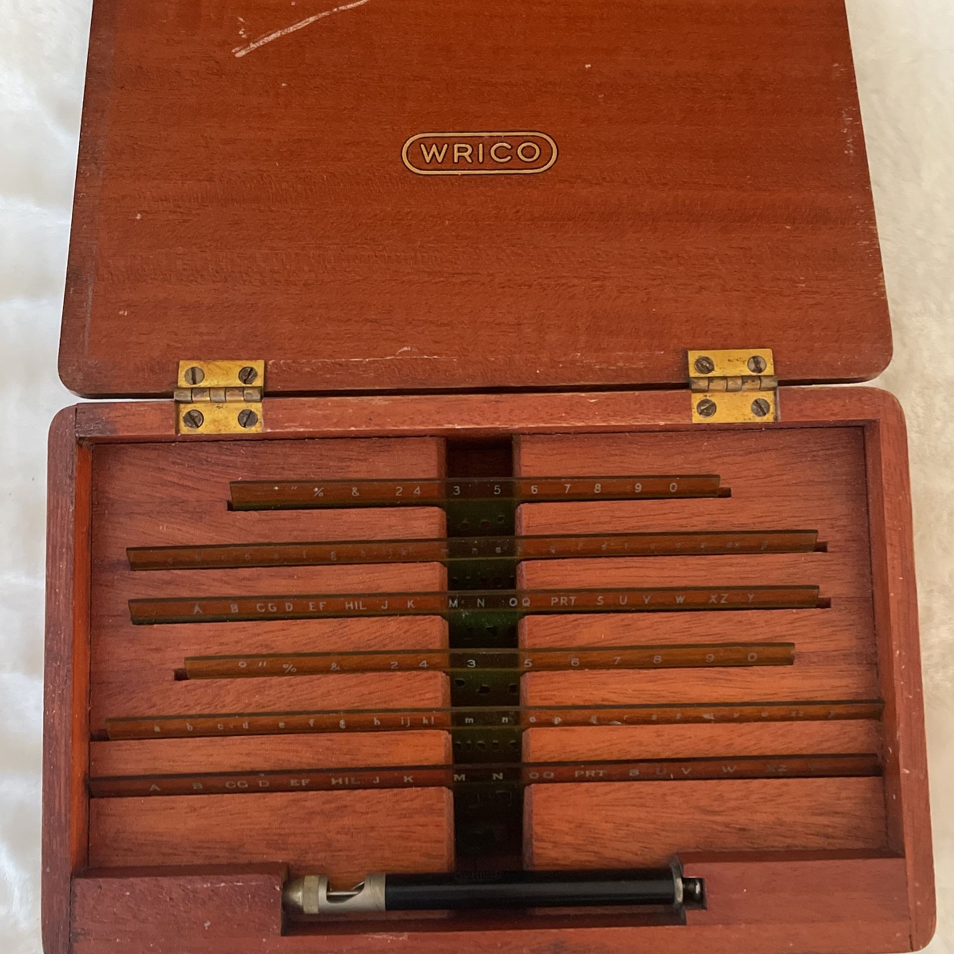 Antique Vintage Wrico Lettering Guide 1940’s Circa Perfect Condition!