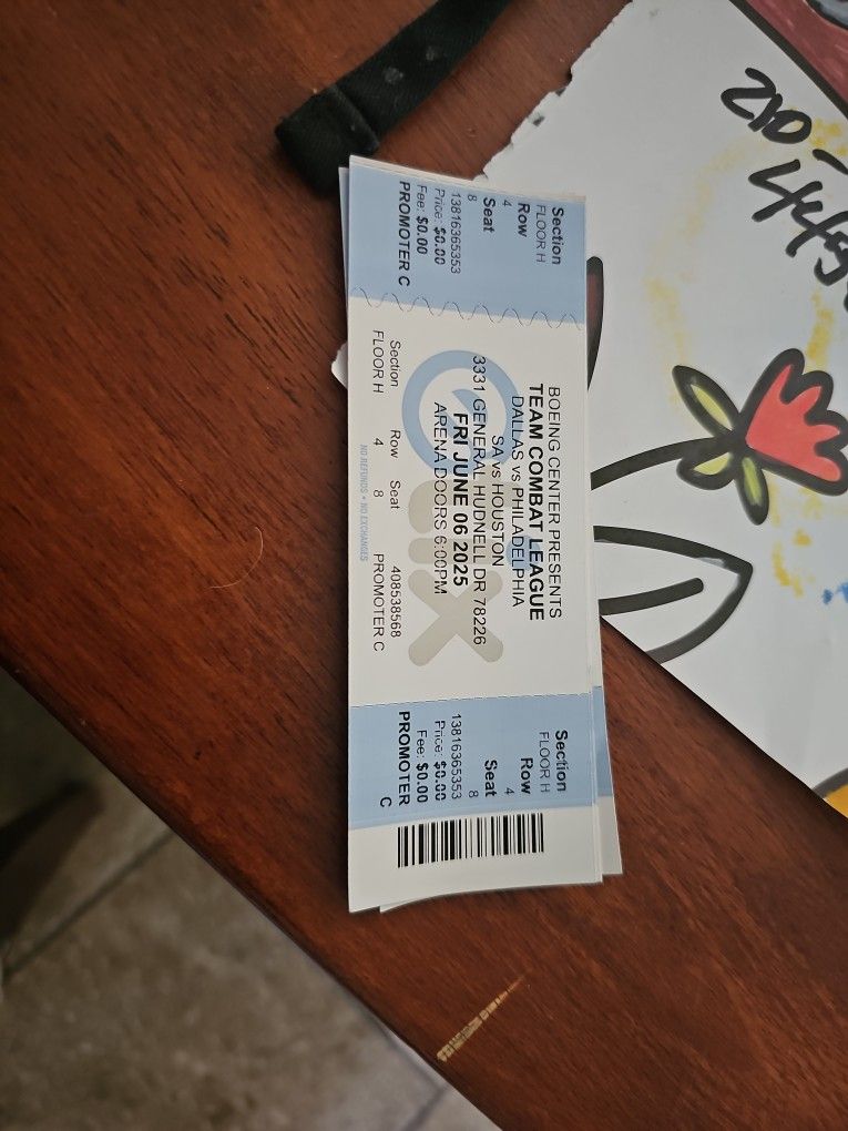 Team Combat Tickets