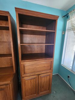 Set of 3 Large 7ft x 2ft Wooden Cabinets