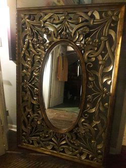 Very unique large antique Mirror