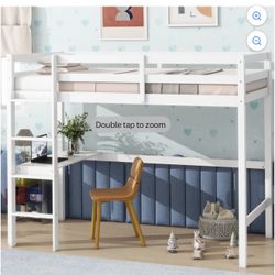 White Loft Bed Good Condition 