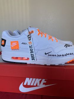 Nike air max 1 white total orange