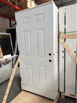 36x80 Prehung Steel Door – Ready for install