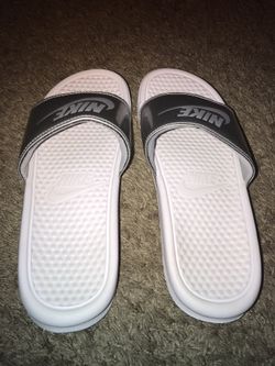 Nike Benassi JDI White/Grey/Silver Women's Slides Sandals