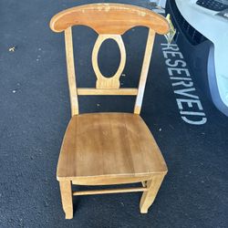 solid wood chair
