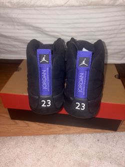 Air Jordan 12 Retro “Black/Dark Concord” Size 9.5