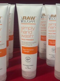 Raw Sugar simply hand wash cold pressed Raw coconut mango