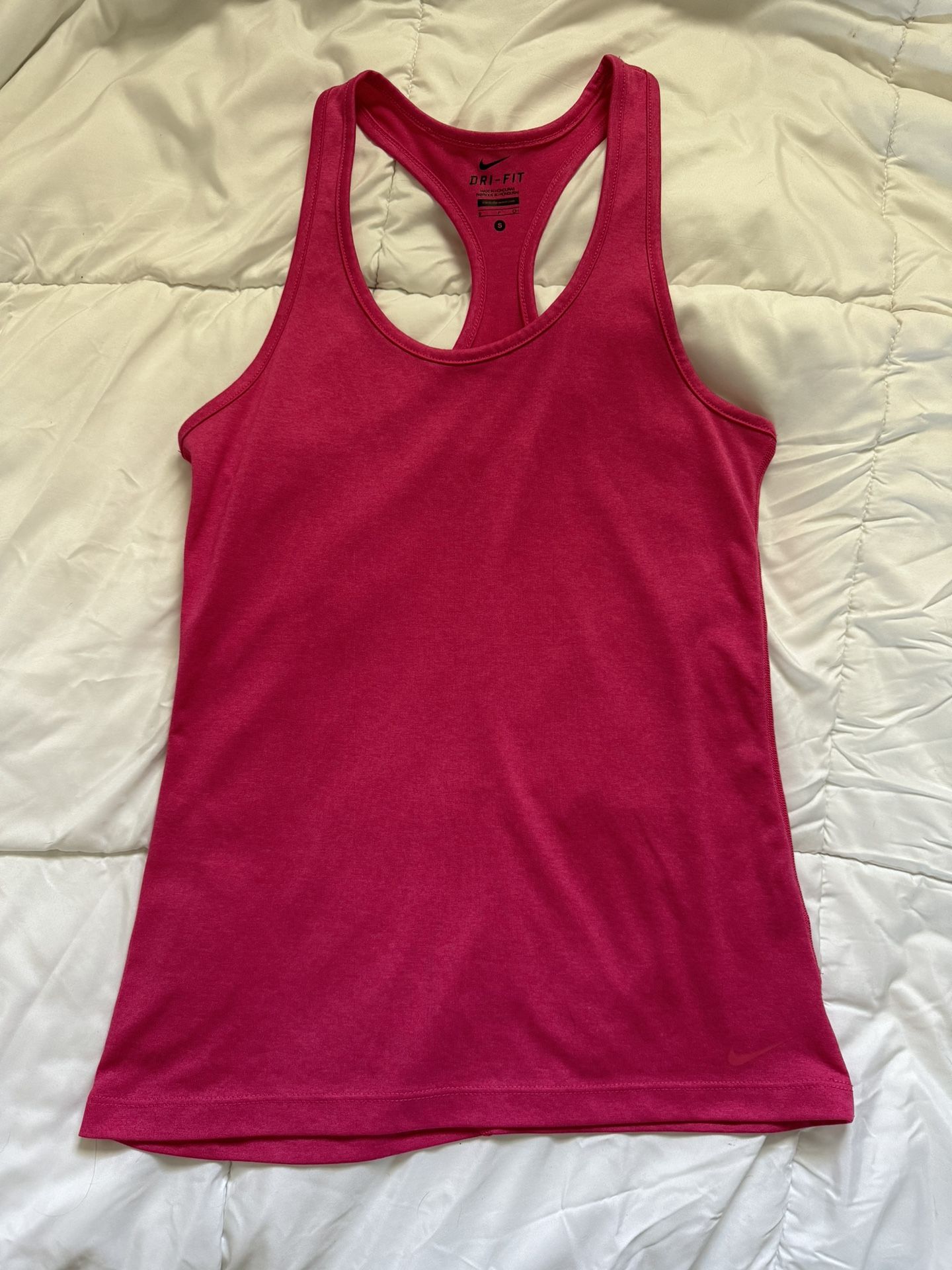 Nike Women’s Dry Fit Pink Tank Top Exercise Shirt Size Small